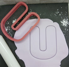 Load image into Gallery viewer, Letter U Cookie Cutter Biscuit Tool 3D Printed
