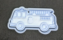 Load image into Gallery viewer, Fire Engine Vehicle Cookie Cutter 3D Printed Biscuit Stamp Fondant Decoration
