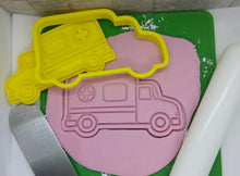 Load image into Gallery viewer, Ambulance Vehicle Cookie Cutter 3D Printed Biscuit Stamp Fondant Decoration
