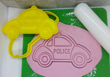 Load image into Gallery viewer, Police Car Vehicle Cookie Cutter 3D Printed Biscuit Stamp Fondant Decoration
