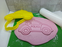Load image into Gallery viewer, Police Car Vehicle Cookie Cutter 3D Printed Biscuit Stamp Fondant Decoration
