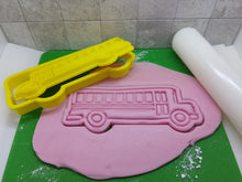 Load image into Gallery viewer, Bus Vehicle Cookie Cutter 3D Printed Biscuit Stamp Fondant Decoration
