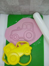 Load image into Gallery viewer, Tractor Farm Vehicle Cookie Cutter 3D Printed Biscuit Stamp Fondant Decoration
