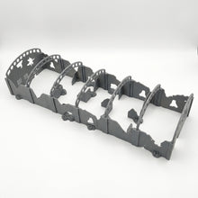Load image into Gallery viewer, 20mm Sectional Damaged Factory Warehouse Wargaming Building Terrain
