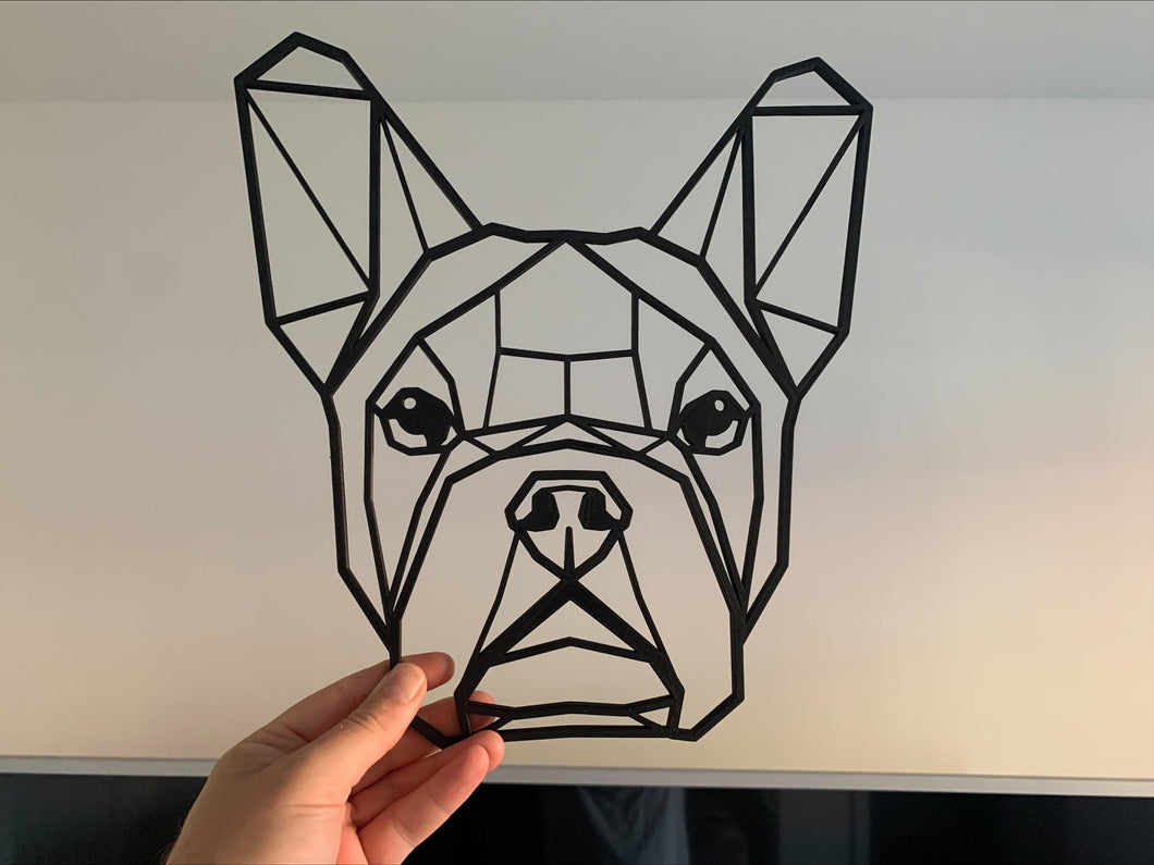 Geometric Frenchie French Bulldog Dog Puppy Wall Art