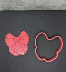 Bow Cookie Cutter 3D Printed Biscuit Stamp Fondant Icing Cake Decoration Ribbon
