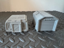 Load image into Gallery viewer, 15mm Defence Bunker &amp; Warehouse Building Wargaming Sci-Fi 3D Printed in Grey
