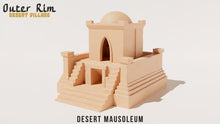 Load image into Gallery viewer, Desert Mausoleum Temple Outer Rim Tatooine Style 28mm Building 3D Printed
