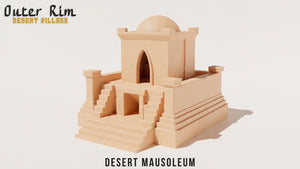 Desert Mausoleum Temple Outer Rim Tatooine Style 28mm Building 3D Printed