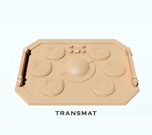 Sci-Fi Transmat Teleportation Pad - 28mm Desert Terrain - Desert Edge Outpost