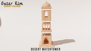 Desert Watch Tower Outer Rim Tatooine Sci Fi Style Building 28mm Wargaming Terrain 3D Printed