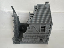 Load image into Gallery viewer, Destroyed Farmhouse Field HQ Command Centre Ruins Wargaming Building 28mm
