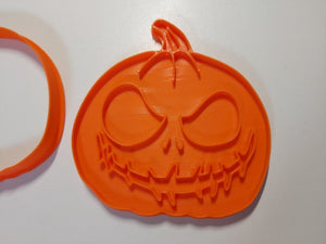 Pumpkin Halloween 3DPrinted Cookie Cutter and Stamp Spooky Baking Tool