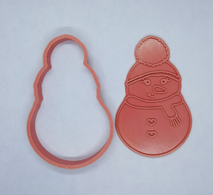 Snowman Cookie Cutter 3D Printed Biscuit Stamp Fondant Icing Cake Decoration