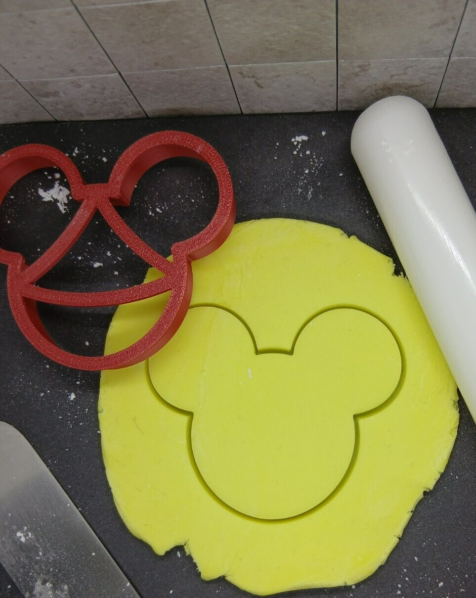Mickey Mouse Outline Cookie Cutter 3D Printed Biscuit Stamp Fondant Cake Decor