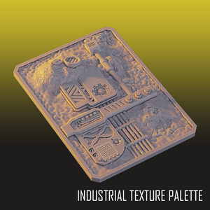 Industrial Dry Brush Texture Palette for Miniature Painting Table Top Games