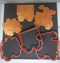 Load image into Gallery viewer, Train Steam Engine Cookie Cutter 3DPrinted Flower Biscuit Stamp Fondant Decor
