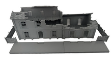 Load image into Gallery viewer, 28mm Ruined Railway Station Building Train Station Building Platform &amp; Annex
