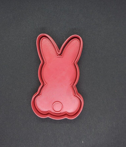 Bunny Rabbit with Tail Cookie Cutter 3DPrinted Biscuit Stamp Fondant Cake Easter