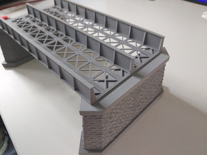 OO Gauge Twin Track Bridge Support Pier for Model Railway