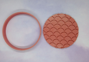 Mermaid Scales Circular Cookie Cutter 3DPrinted Biscuit Stamp Fondant Icing Cake