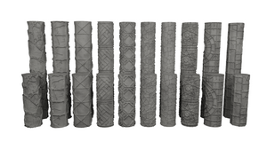 Texture Roller Sets for Wargaming Base Clay Polymer Building Walls or Floors Set 25