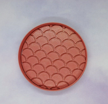 Load image into Gallery viewer, Mermaid Scales Circular Cookie Cutter 3DPrinted Biscuit Stamp Fondant Icing Cake
