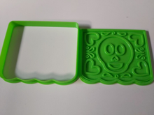 Load image into Gallery viewer, Day of the Dead Halloween 3D Printed Halloween Cookie Cutter Stamp Baking Tool
