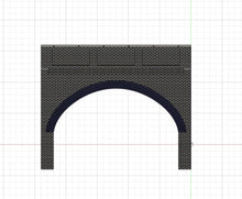 Load image into Gallery viewer, OO Gauge Model Railway Brick Arch Underpass Support Wall For Walkways Roads
