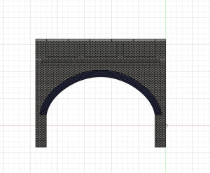 OO Gauge Model Railway Brick Arch Underpass Support Wall For Walkways Roads