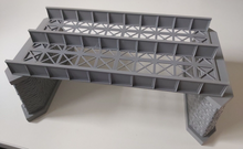 Load image into Gallery viewer, OO Gauge Twin Track Bridge Girder and Support Piers for Model Railway
