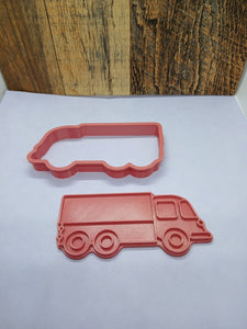 Truck Lorry Cookie Cutter 3DPrinted Flower Biscuit Stamp Fondant Decoration