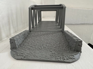 Steel Girder Style Sectional Tank Bridge System & Ramps 28mm Wargaming Scenery