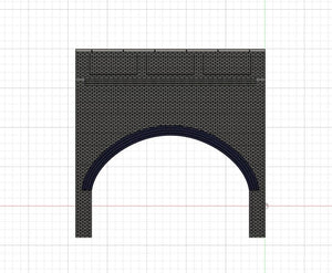 OO Gauge Model Railway Brick Arch Underpass Support Wall For Walkways Roads