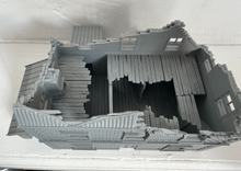 Load image into Gallery viewer, 28mm Ruined Farm House Tabletop Terrain Wargaming Buildings Destroyed Farmhouse
