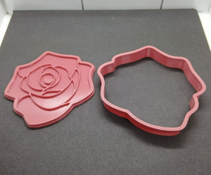 Rose Cookie Cutter 3D Printed Biscuit Stamp Fondant Icing Cake Decoration Flower