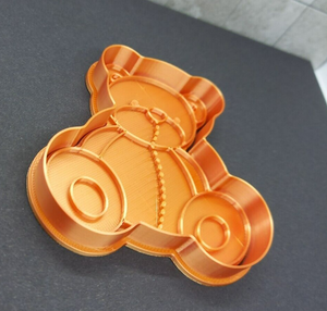 Teddy Bear Cookie Cutter 3D Printed Biscuit Stamp Fondant Icing Cake Decoration