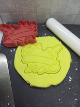 Load image into Gallery viewer, Heart with Scroll Cookie Cutter 3D Printed Biscuit Stamp Icing Cake Decoration

