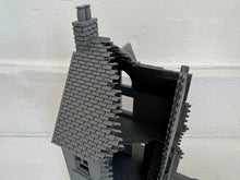 Load image into Gallery viewer, Destroyed 3 Storey House &amp; Basement Ruins Wargaming Building 28mm Tabletop
