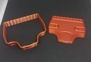 Nappy Cookie Cutter 3D Printed Diaper Biscuit Stamp Fondant Baby Shower