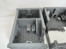 Load image into Gallery viewer, Destroyed Farmhouse Field HQ Command Centre Ruins Wargaming Building 28mm
