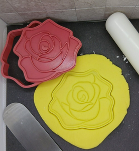 Rose Cookie Cutter 3D Printed Biscuit Stamp Fondant Icing Cake Decoration Flower