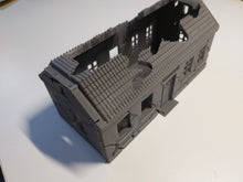 Load image into Gallery viewer, Destroyed House Barn or Workshop Style Wargaming 28mm Ruin Building
