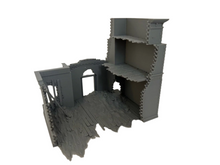 Load image into Gallery viewer, Destroyed House Ruin WW2 Building Terrain Tabletop Wargaming 28mm
