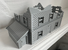 Load image into Gallery viewer, 28mm Ruined Farm House Tabletop Terrain Wargaming Buildings Destroyed Farmhouse
