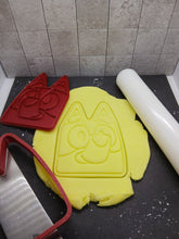 Load image into Gallery viewer, Bluey Head Cookie Cutter 3D Printed Biscuit Stamp Fondant Icing Cake Decoration
