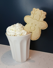 Load image into Gallery viewer, Rudolph Reindeer Mug Hugger Topper Cookie Cutter 3DPrinted Biscuit Stamp Fondant0
