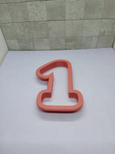 Load image into Gallery viewer, One 1 First Birthday Number Cookie Cutter 3D Printed Biscuit Fondant Icing Cake3
