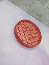 Load image into Gallery viewer, Mermaid Scales Circular Cookie Cutter 3DPrinted Biscuit Stamp Fondant Icing Cake
