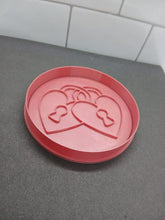 Load image into Gallery viewer, Heart Locks Cookie Cutter 3D Printed Biscuit Stamp Fondant Icing Love
